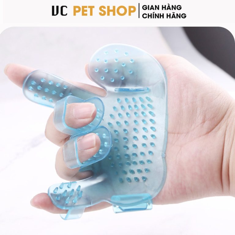 Găng Tay Tắm Cho Chó Mèo