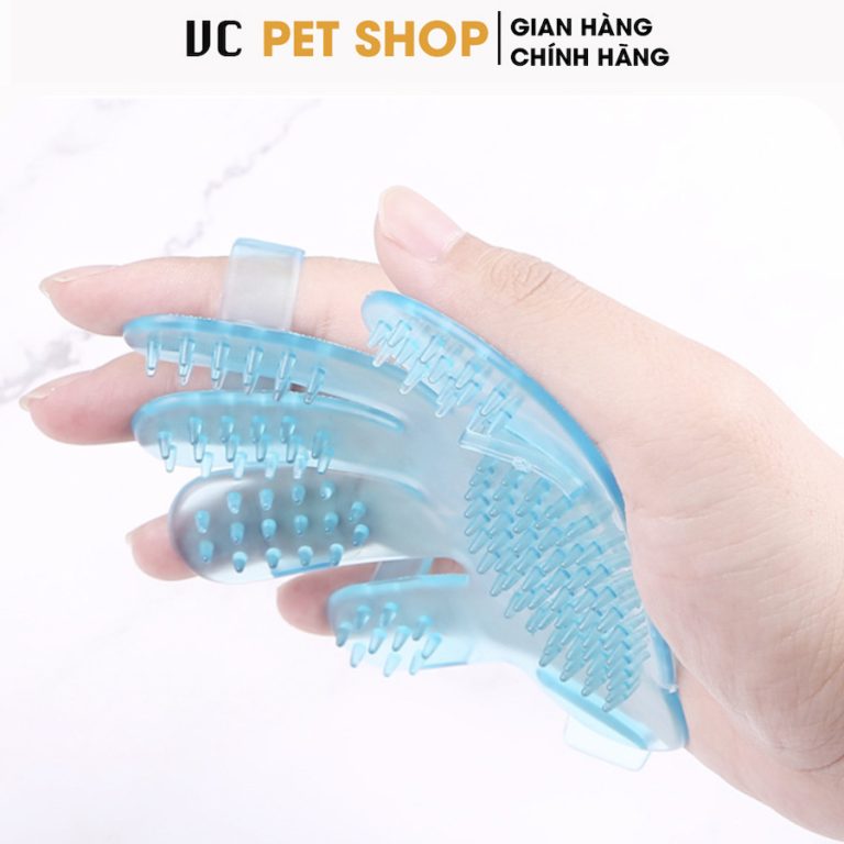 Găng Tay Tắm Cho Chó Mèo