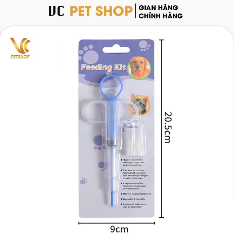 Ống Bơm Xi Lanh Hỗ Trợ Chó Mèo Uống Thuốc, Sữa, Nước