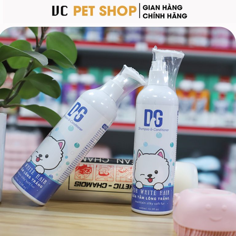 Sữa Tắm Cho Chó Mèo Lông Trắng DG Pet
