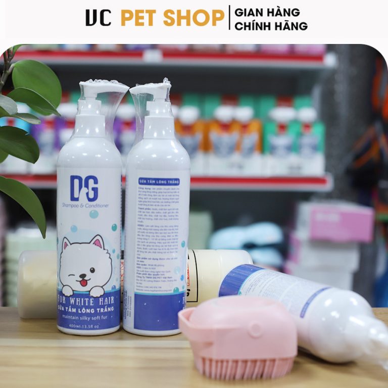 Sữa Tắm Cho Chó Mèo Lông Trắng DG Pet