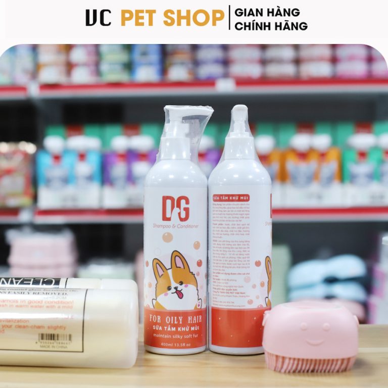 Sữa Tắm Khử Mùi Hôi Cho Chó Mèo DG Pet
