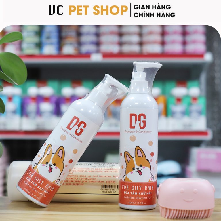Sữa Tắm Khử Mùi Hôi Cho Chó Mèo DG Pet