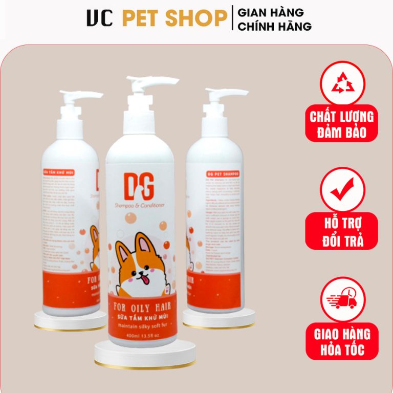 Sữa Tắm Khử Mùi Hôi Cho Chó Mèo DG Pet