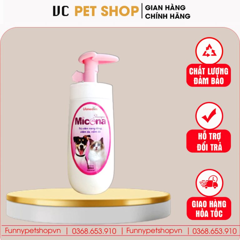 Sữa Tắm Trị Nấm Micona Cho Chó Mèo