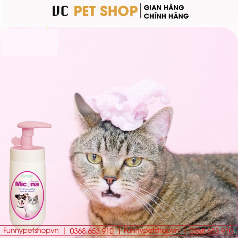 Sữa tắm trị nấm Micona cho chó mèo