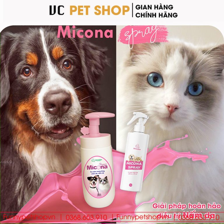 Sữa Tắm Trị Nấm Micona Cho Chó Mèo