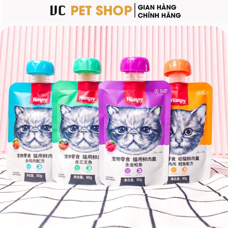 Súp Thưởng Wanpy Nắp Vặn Cho Mèo