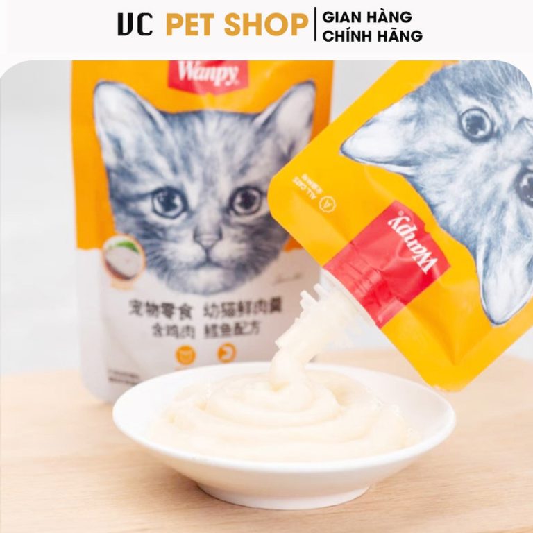 Súp Thưởng Wanpy Nắp Vặn Cho Mèo