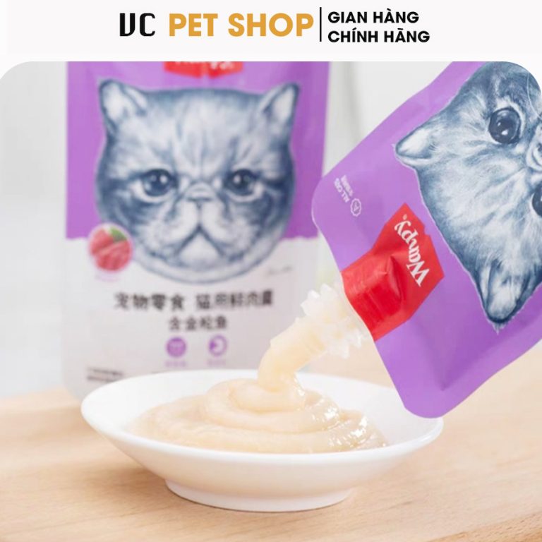 Súp Thưởng Wanpy Nắp Vặn Cho Mèo