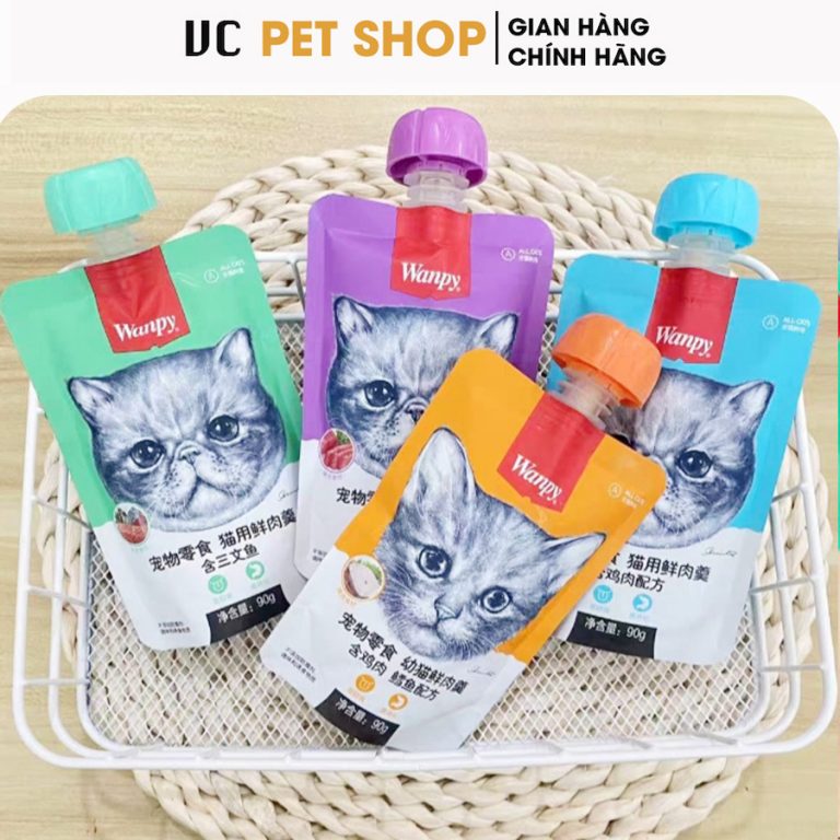 Súp Thưởng Wanpy Nắp Vặn Cho Mèo