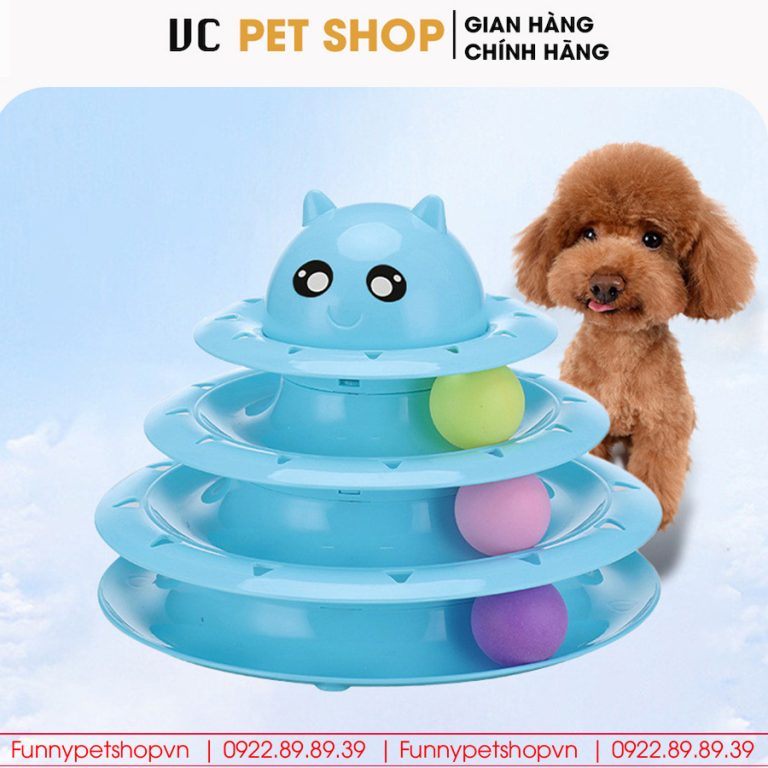 Tháp Bóng Cho Mèo Cho Chó 3 Tầng