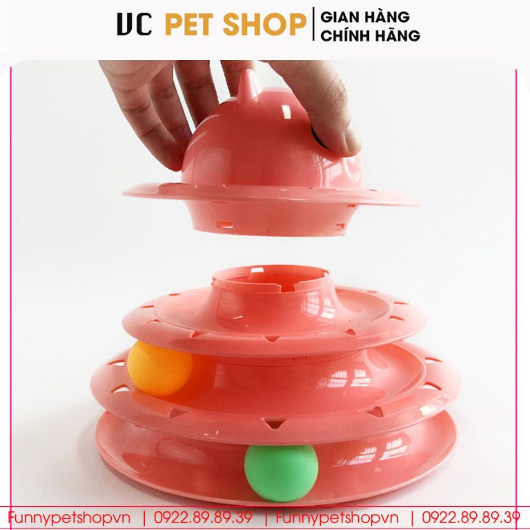 Tháp Bóng Cho Mèo Cho Chó 3 Tầng