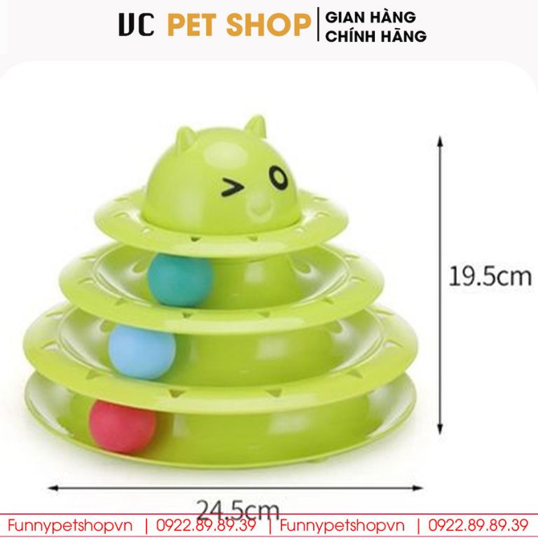 Tháp Bóng Cho Mèo Cho Chó 3 Tầng