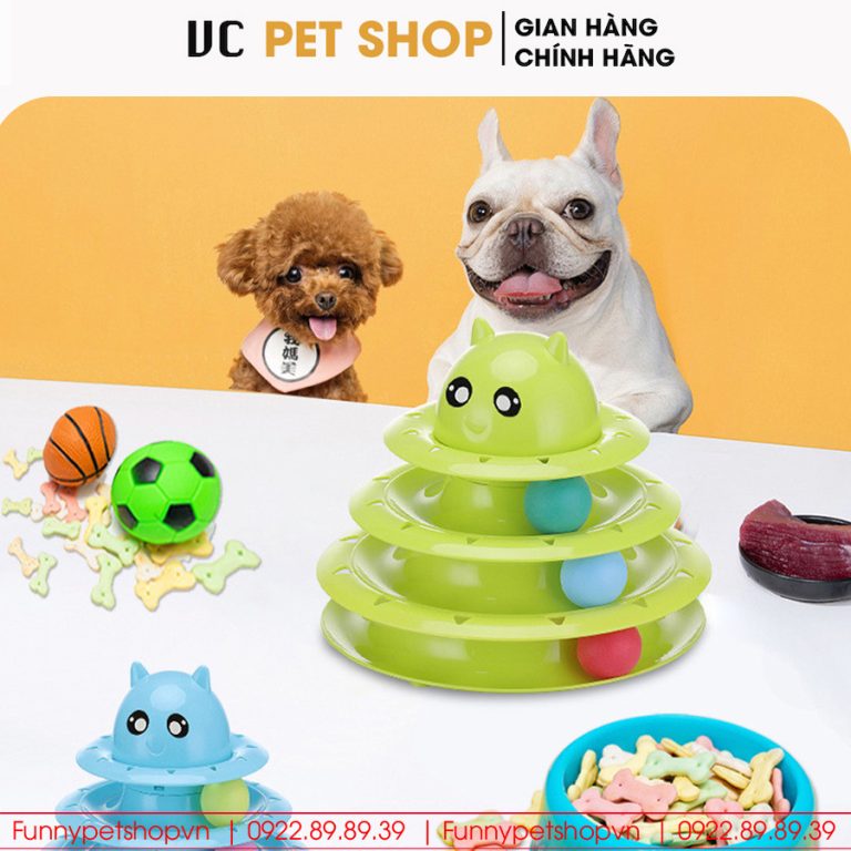 Tháp Bóng Cho Mèo Cho Chó 3 Tầng