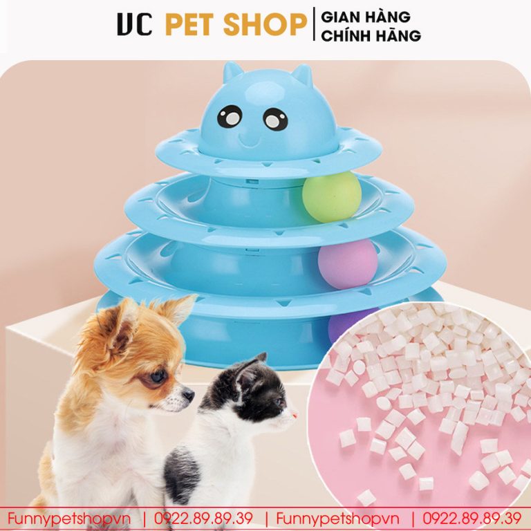 Tháp Bóng Cho Mèo Cho Chó 3 Tầng
