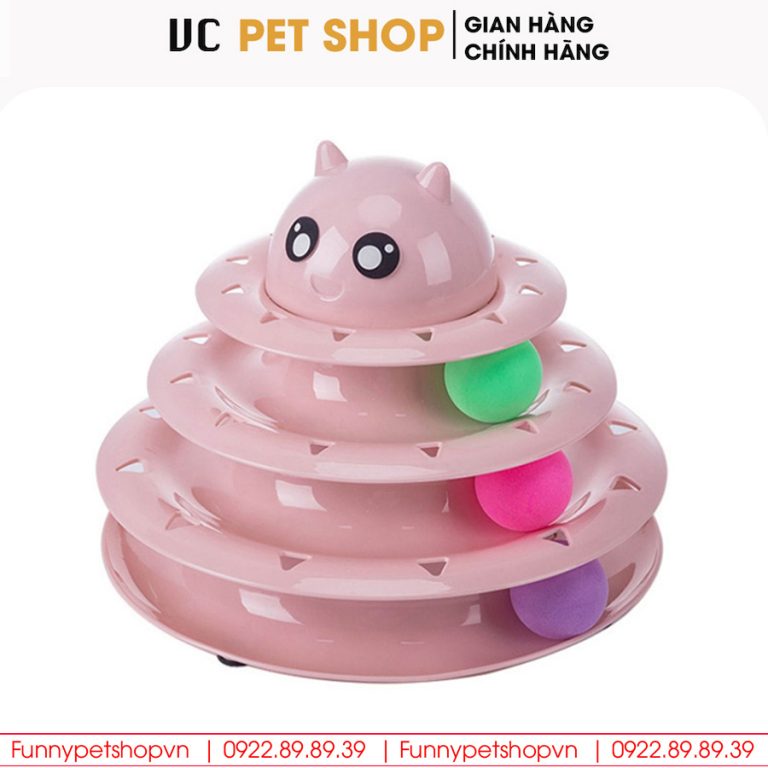 Tháp Bóng Cho Mèo Cho Chó 3 Tầng