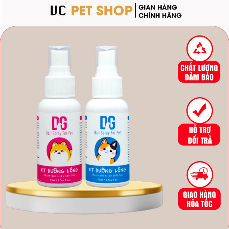 Xịt Dưỡng Lông Cho Chó Mèo DG Pet