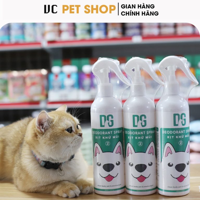 Xịt Khử Mùi Cho Chó Mèo DG Pet