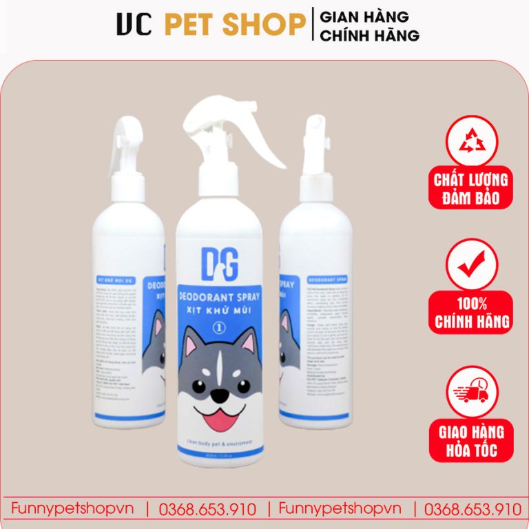 Xịt Khử Mùi Cho Chó Mèo DG Pet