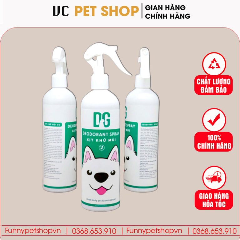 Xịt Khử Mùi Cho Chó Mèo DG Pet