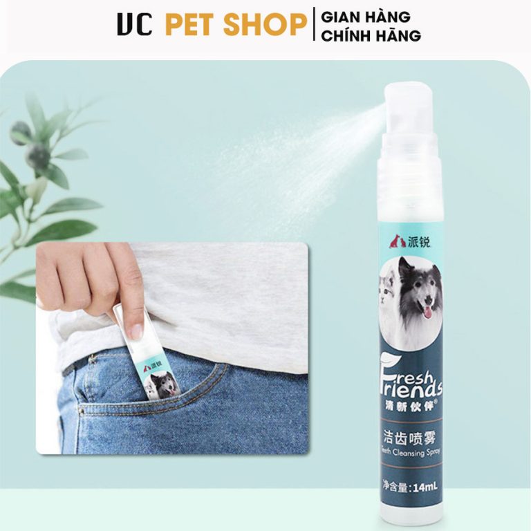 Xịt Thơm Miệng Cho Chó Mèo Fresh Friend 14ml