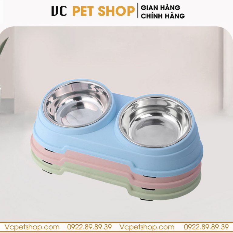 Bát Ăn Chống Gù Cho Mèo Có Hộp Cao Cấp