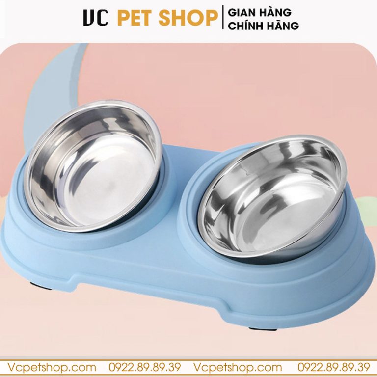 Bát Ăn Chống Gù Cho Mèo Có Hộp Cao Cấp