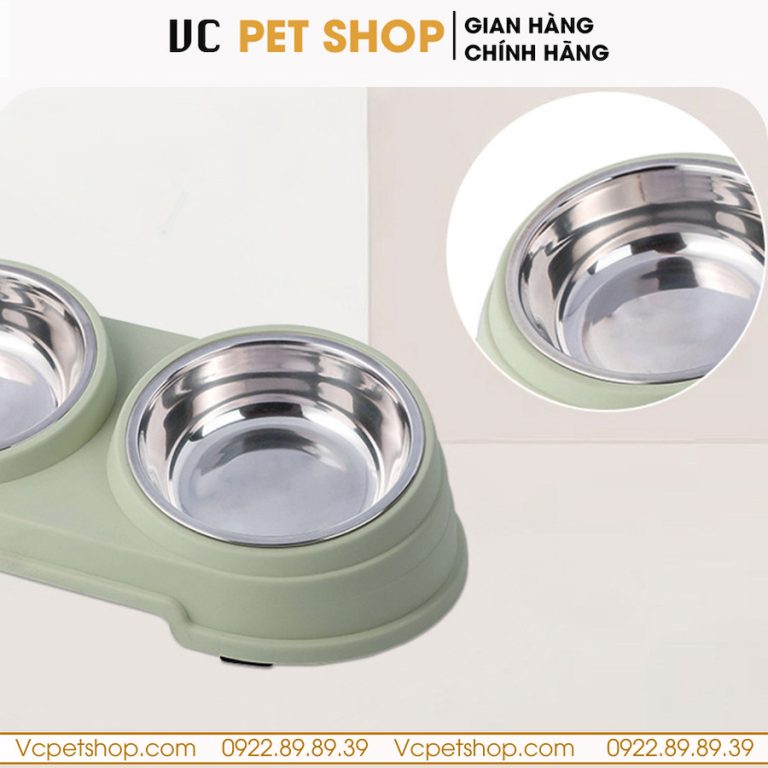 Bát Ăn Chống Gù Cho Mèo Có Hộp Cao Cấp