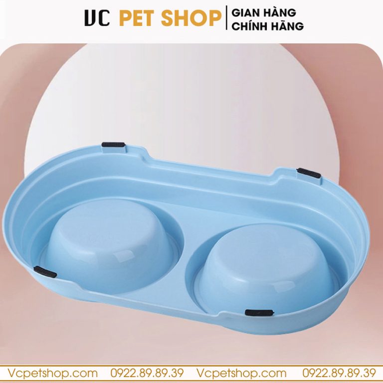 Bát Ăn Chống Gù Cho Mèo Có Hộp Cao Cấp