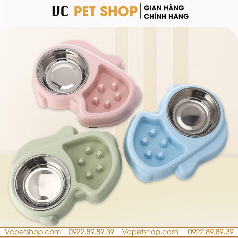 Bát ăn chống nghẹn cho chó mèo