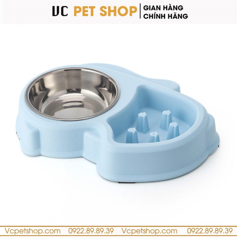 Bát Ăn Chống Kiến Cho Mèo Chó Khay Inox Cao Cấp