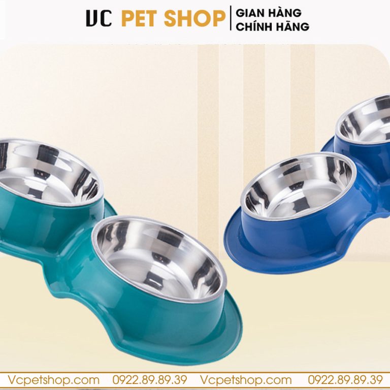 Bát Ăn Chống Kiến Cho Mèo Chó Khay Inox Cao Cấp