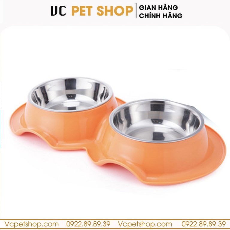 Bát Ăn Chống Kiến Cho Mèo Chó Khay Inox Cao Cấp
