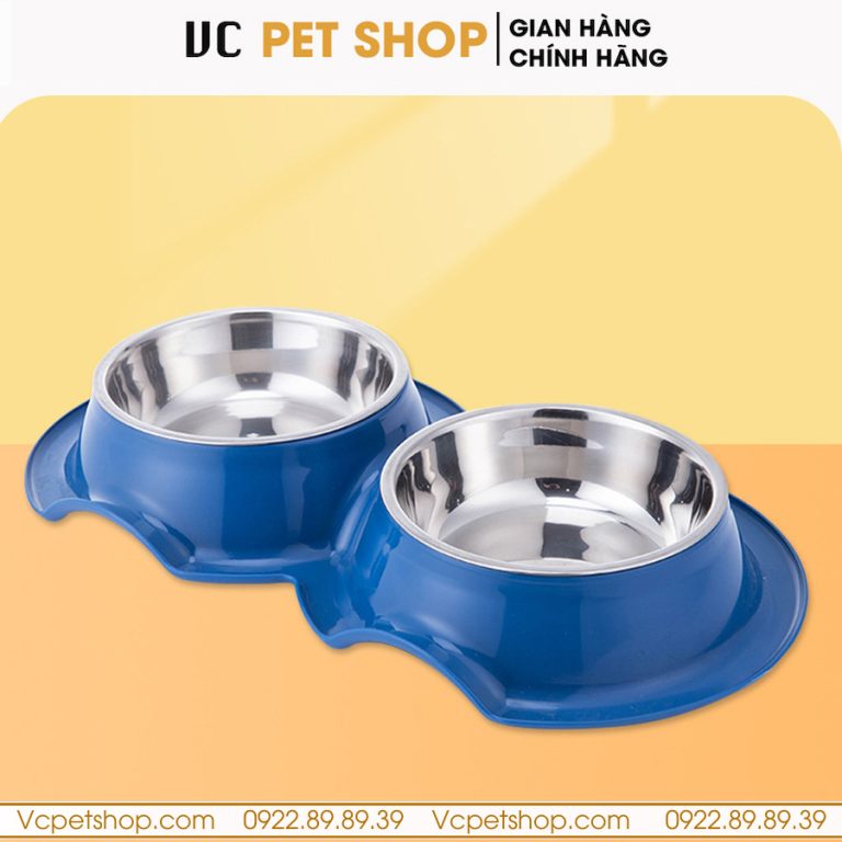 Bát Ăn Chống Kiến Cho Mèo Chó Khay Inox Cao Cấp