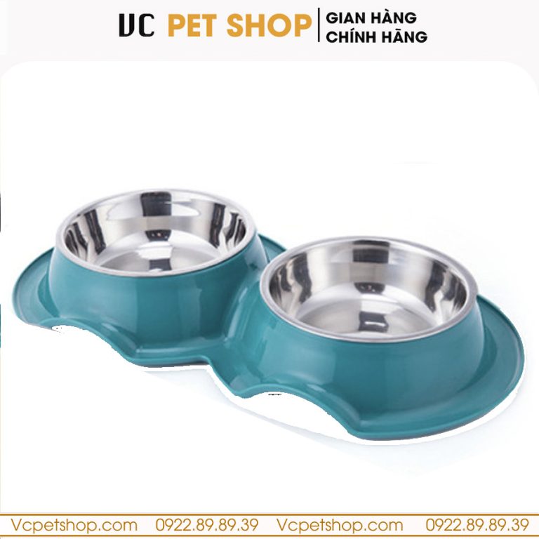 Bát Ăn Chống Kiến Cho Mèo Chó Khay Inox Cao Cấp