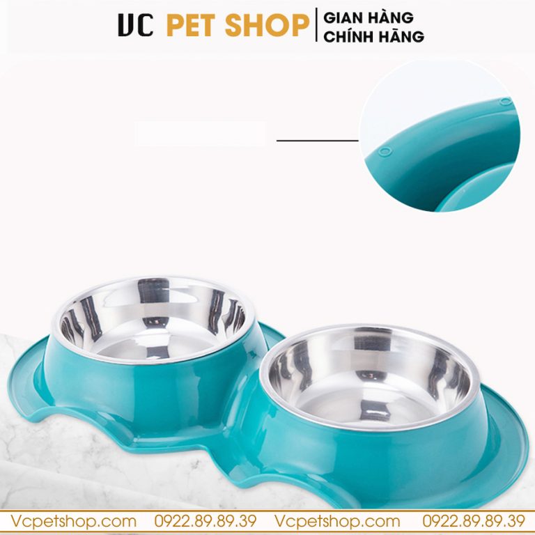 Bát Ăn Chống Kiến Cho Mèo Chó Khay Inox Cao Cấp