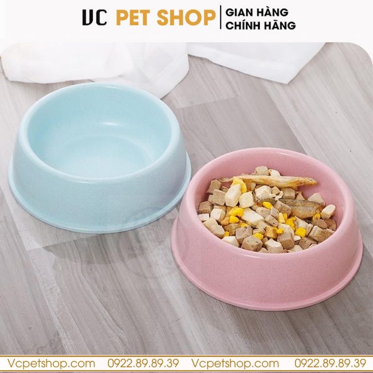 Bát Ăn Đơn Cho Chó Mèo Bằng Nhựa