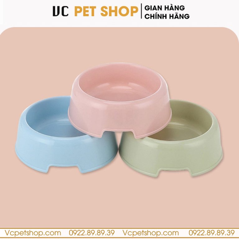 Bát Ăn Đơn Cho Chó Mèo Giá Rẻ Bằng Nhựa