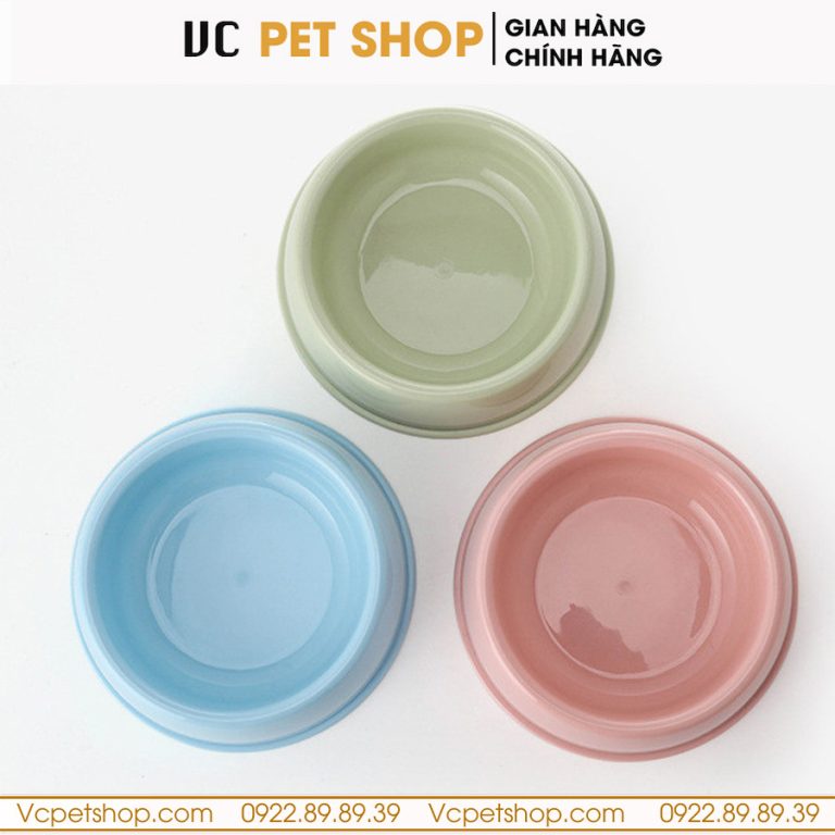 Bát Ăn Đơn Cho Chó Mèo Bằng Nhựa