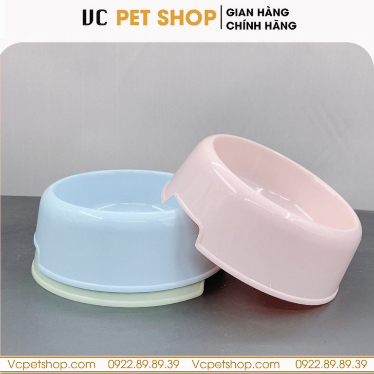 Bát Ăn Đơn Cho Chó Mèo Giá Rẻ Bằng Nhựa