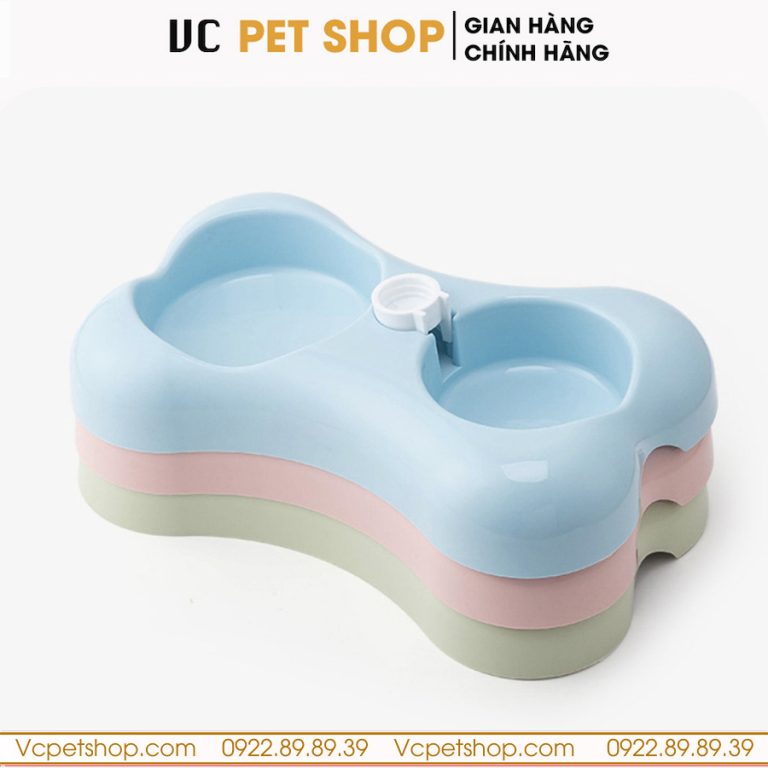 Bát Đựng Thức Ăn Cho Chó Mèo Hình Xương