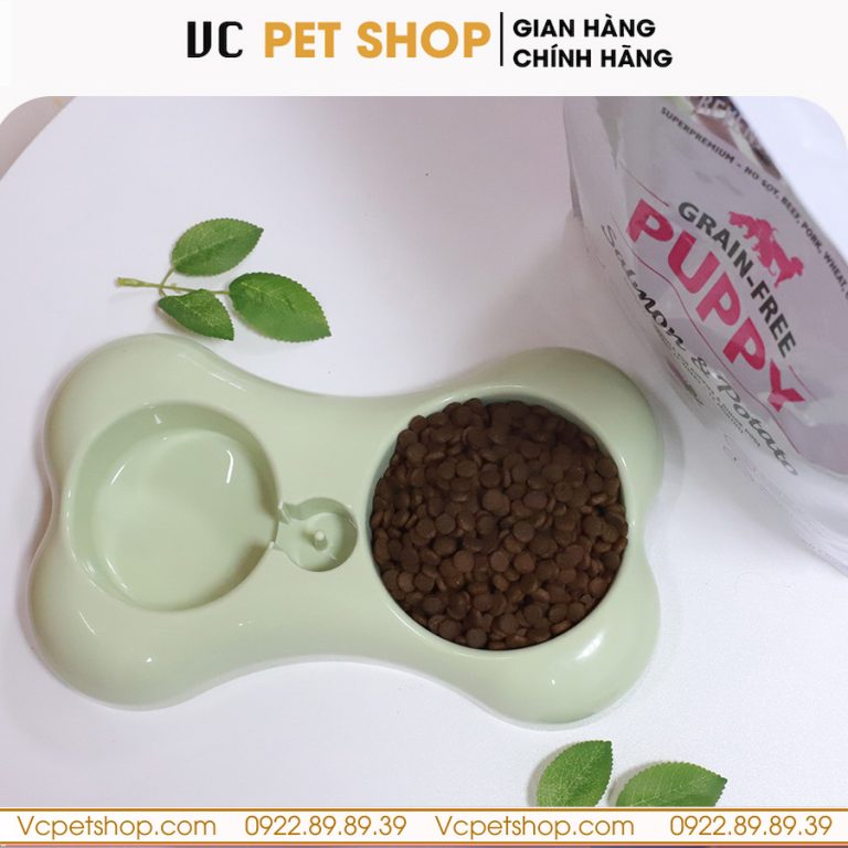 Bát Đựng Thức Ăn Cho Chó Mèo Hình Xương