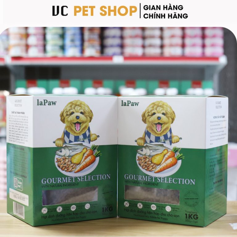 Hạt dinh dưỡng cho chó con LaPaw Gourmet 1Kg