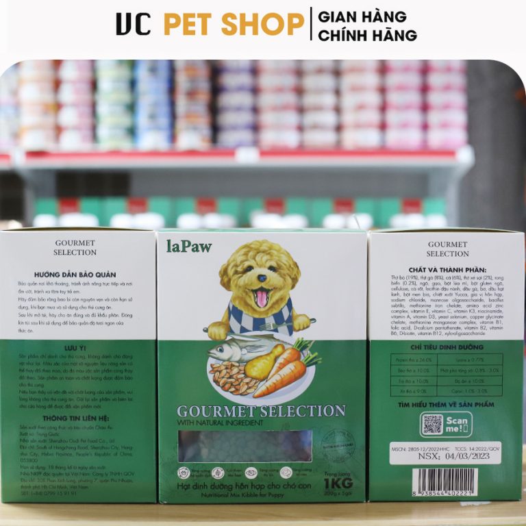 Hạt Dinh Dưỡng Cho Chó Con LaPaw Gourmet