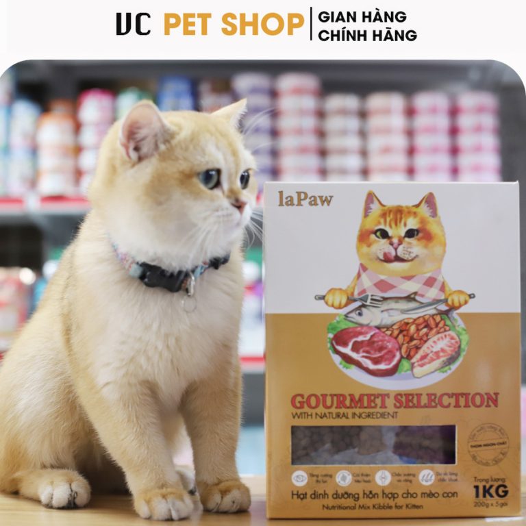 Hạt dinh dưỡng cho mèo con LaPaw Gourmet 1Kg