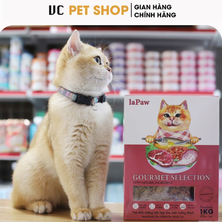 Hạt Dinh Dưỡng Cho Mèo Trưởng Thành LaPaw Gourmet 1Kg
