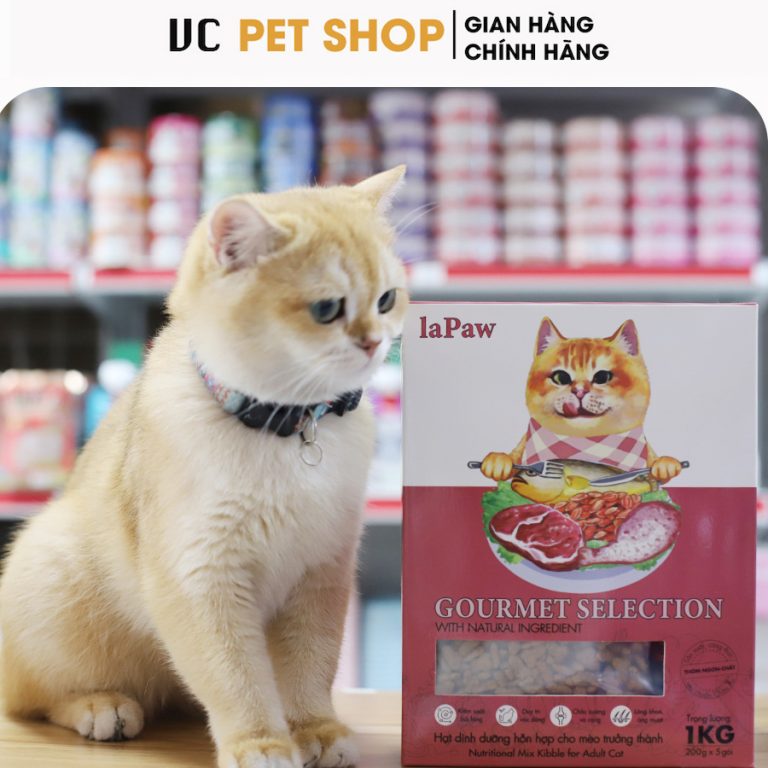 Hạt dinh dưỡng cho mèo trưởng thành LaPaw Gourmet 1Kg