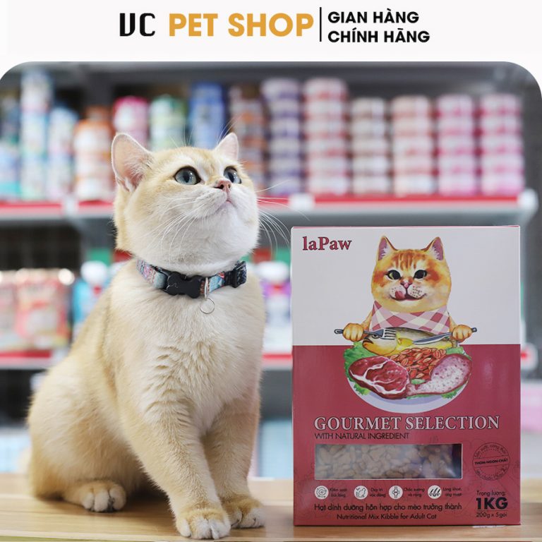 Hạt Dinh Dưỡng Cho Mèo Trưởng Thành LaPaw Gourmet 1Kg