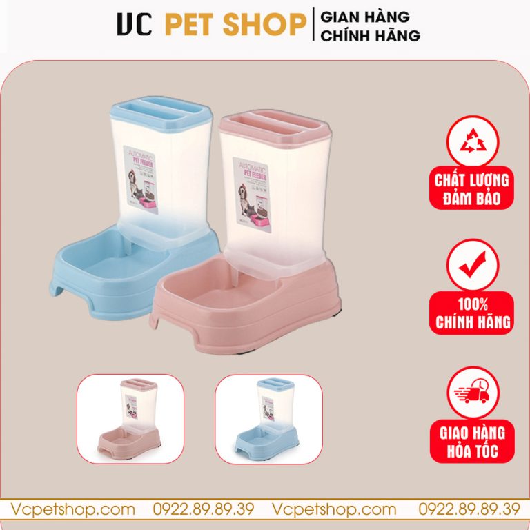 Hộp Đựng Thức Ăn Tự Động Cho Chó Mèo